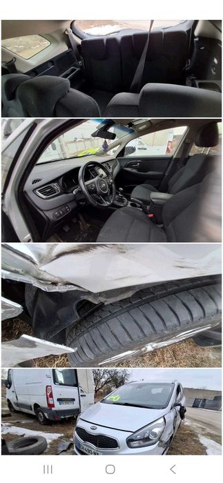 Kia carens 2016rok  maska przód srebrna igła