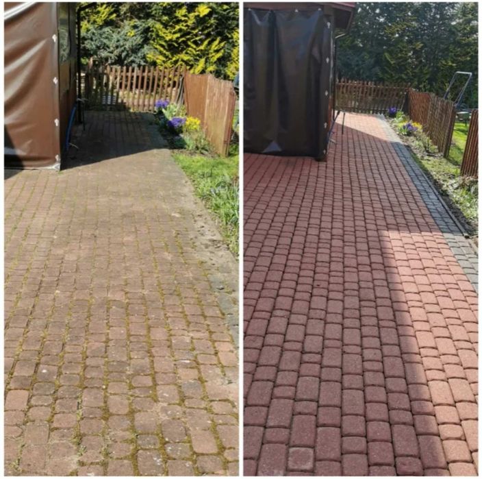 Мийка брукіки та парканів