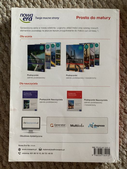 Prosto do matury 1. Podręcznik do matematyki.