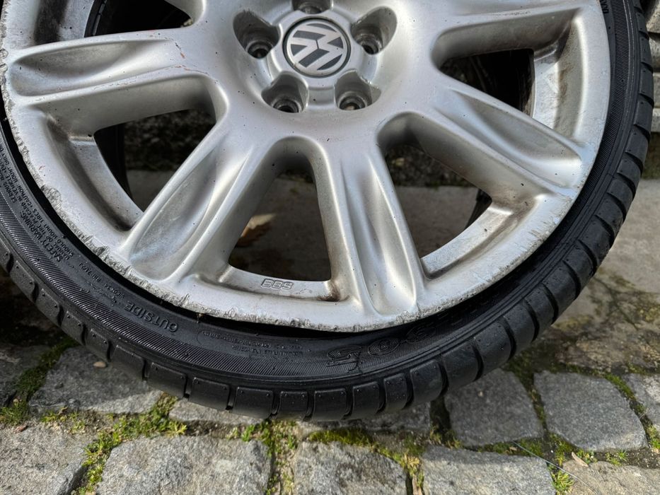 Jantes BBS 17 5x100 (Originais) VW Polo Cross com pneus (PREÇO FIXO)
