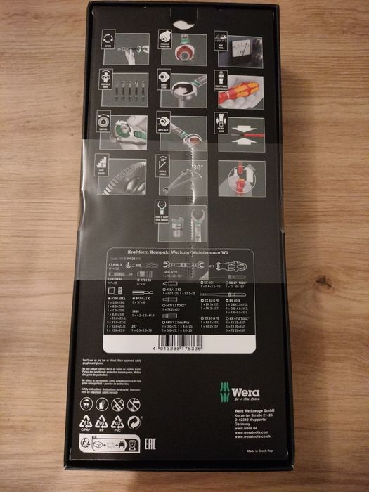 Wera Kraftform Kompakt W 1 35 elementów | Zestaw narzędzi serwisowych VDE | Nowy
