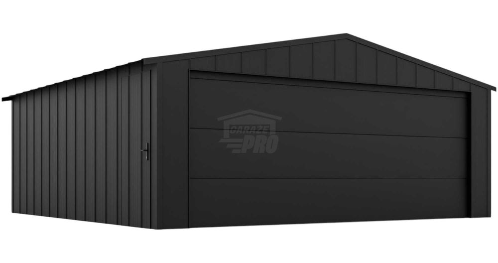 Garaż blaszany 6x5m - brama drzwi blacha na rąbek dach GP642