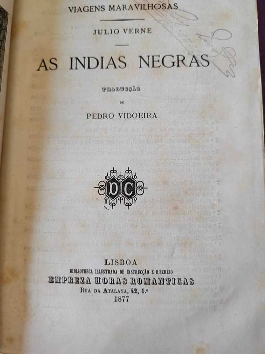Júlio Verne 1ª EDIÇÃO portuguesa 1877