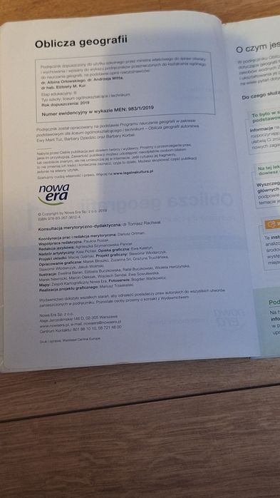 Podręcznik od geografi klasa 1 nowa era