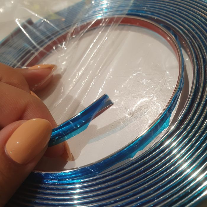 Tiras cromada autocolante