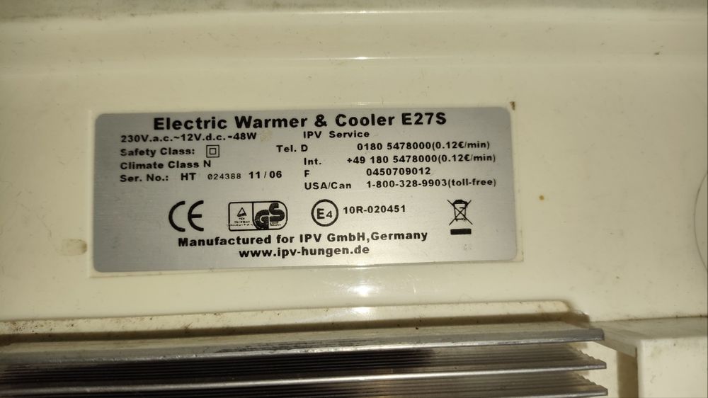 Автохолодильник Electric warmer cooler e27s бу
