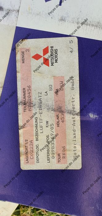 Filtro de ar original Mitsubishi Pajero,Pajero Sport,Strakar,L200,L300