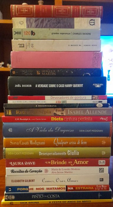 Lote de livros para venda