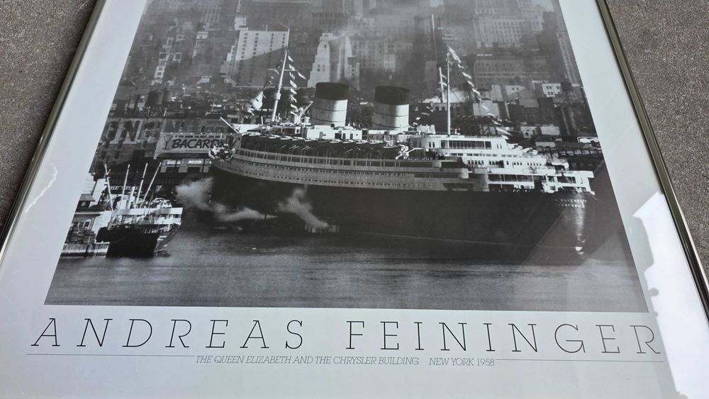 Plakat A.Feininger,New Jork 1958r.rama alu.Nielsen