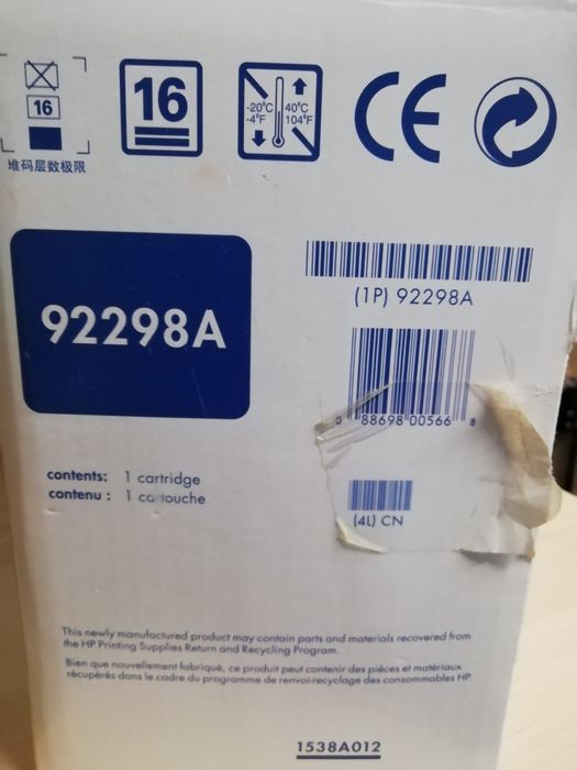 Toner HP 98A 92298A / 13A Q2613A NOVOS (várias unidades seladas em cai