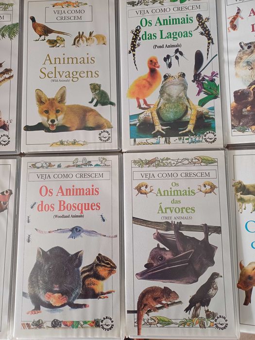 Documentários Veja Como Crescem VHS's 10 unidades