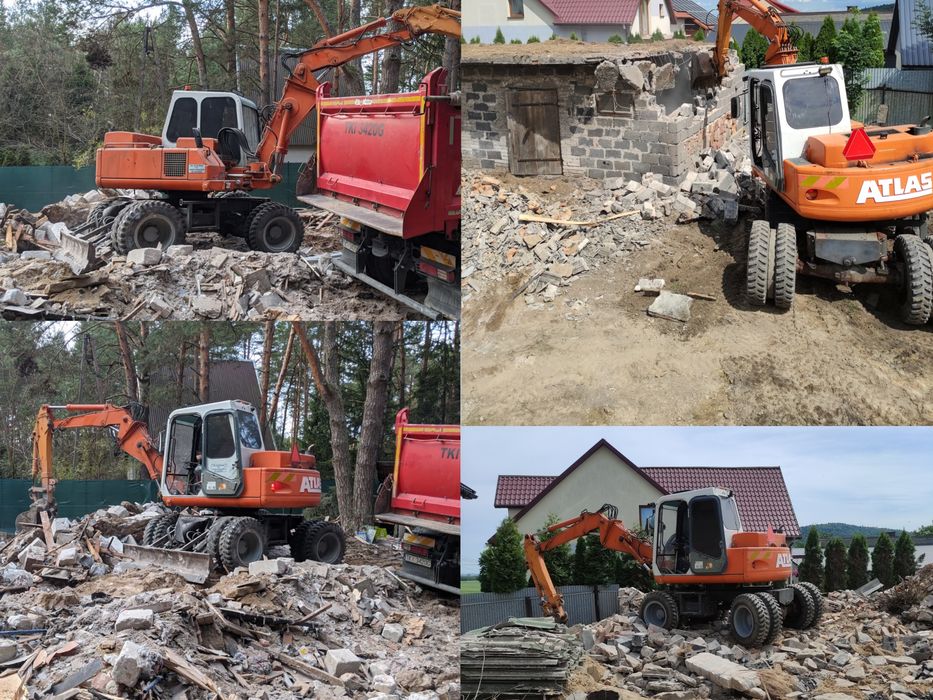 Usługi koparką - wykopy, fundamenty, niwelacje, rozbiórki - Kielce