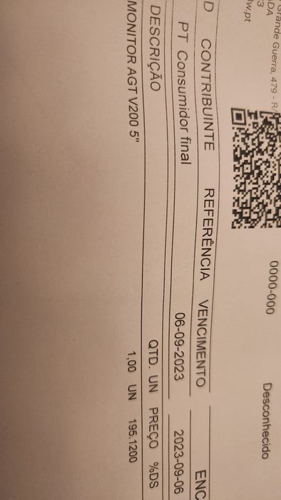 Monitor Vídeo porteiro