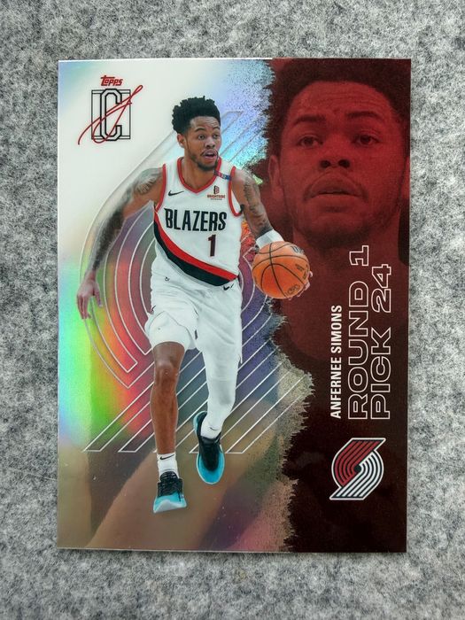Karta NBA 2025-26 Topps Signature Chrome Refractor Simons Blazers