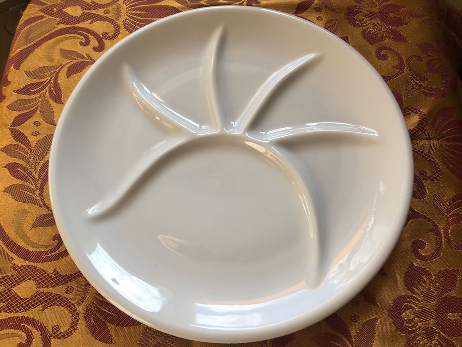 Pillivuyt France, talerz dzielony, vintage, śr 24 cm