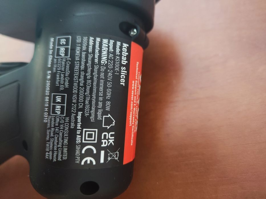 Elektryczny nóż Shawarma Kebab