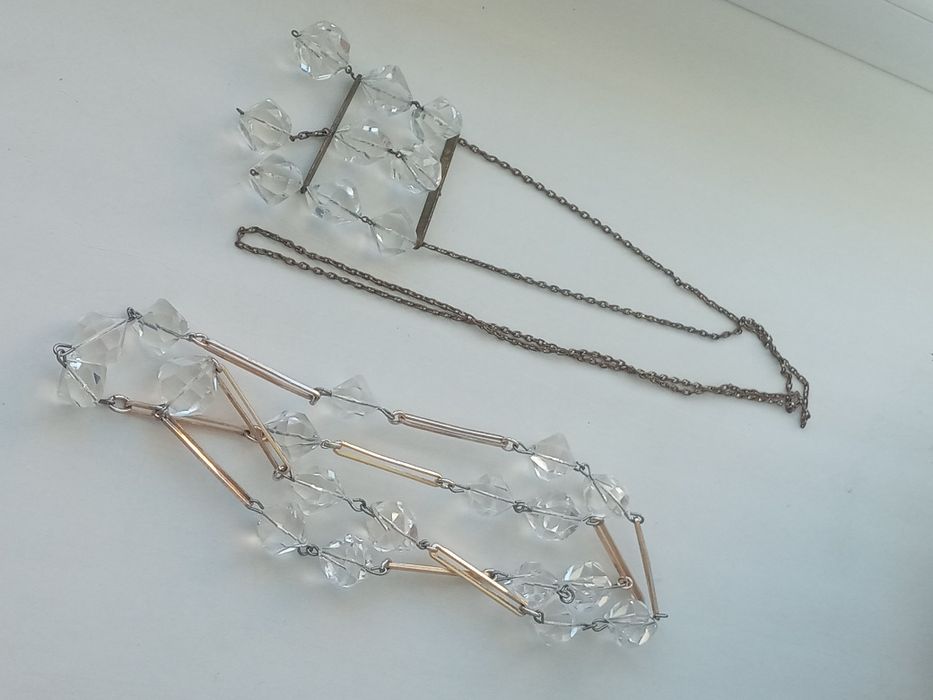 Гірський кришталь,вінтажне кольє