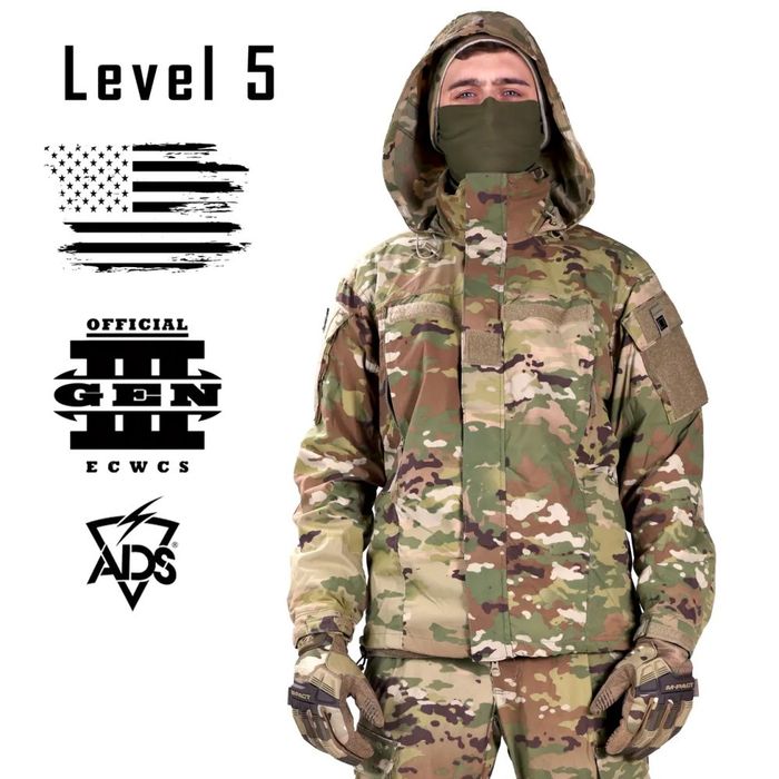 Куртка ECWCS Level 4  multicam  Level 5 softshell