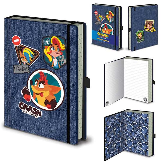 Notes Notatnik Pamiętnik A5 W Twardej Oprawie CRASH BANDICOOT Nowy
