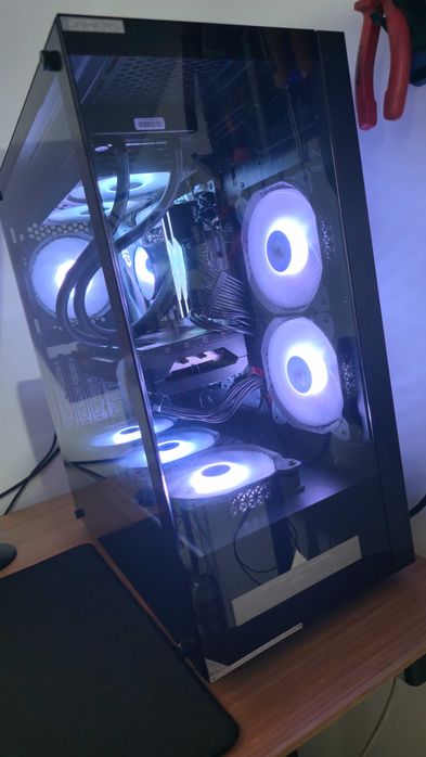 Preço Especial para Hoje e Amanhã MUSETEX ATX para PC com 6 ventoinhas ARGB PWM pré-instaladas