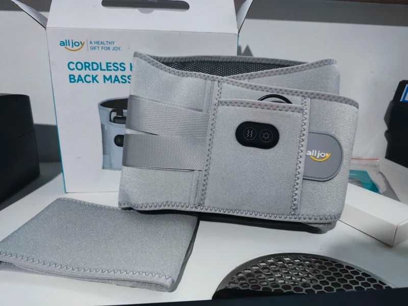 Alljoy pas grzewczy masażer pleców lędźwia krzyże z powerbank 10000mah