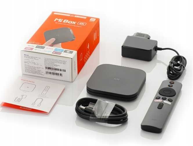 Odtwarzacz Multimedialny Xiaomi TV Box S z Pilotem + Kabel HDMI