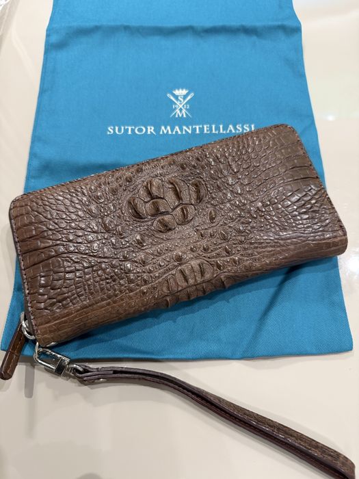Продам клатч Sutor Mantellasi натуральнвй крокодил