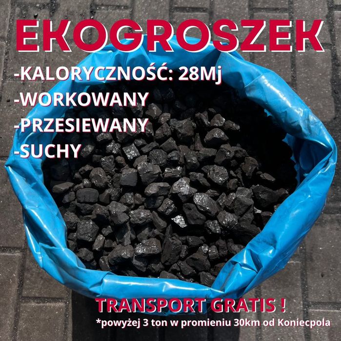 Przesiewany Ekogroszek Transport Gratis Groszek Węgiel Orzech