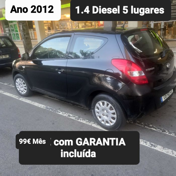 Hyundai i20 Diesel 5 Lugares = 85€ Mês