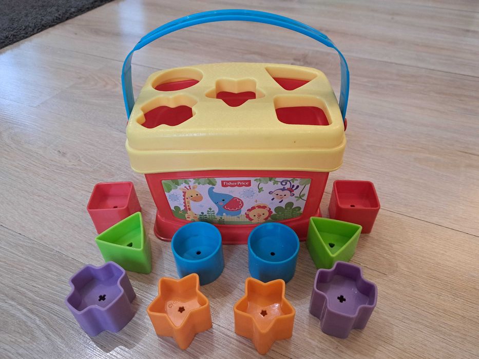 Sorter, wkładanka Fisher Price, książka Tomek, zwierzęta Fisher Price