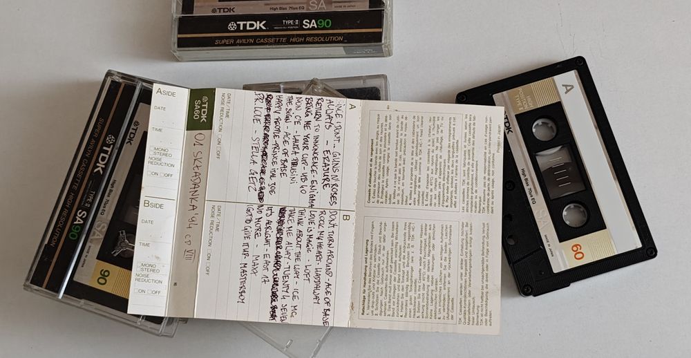 Zestaw 5 kaset magnetofonowych TDK