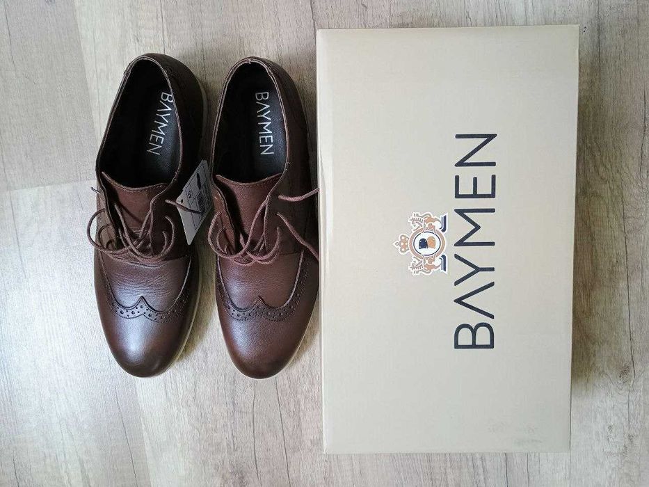 Туфли броги коричневые стелька 29,5см