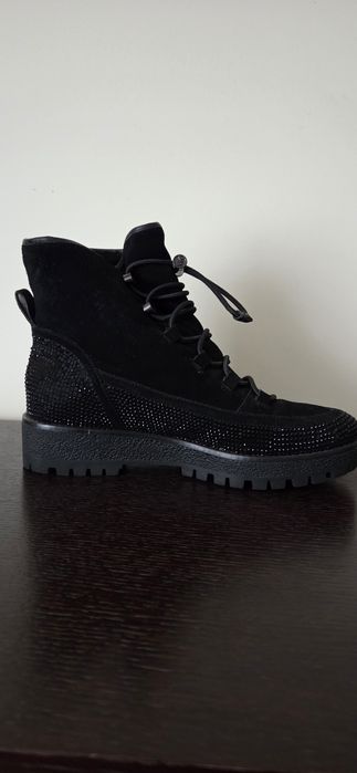Botki damskie zamsz czarne r.39 Michael Kors