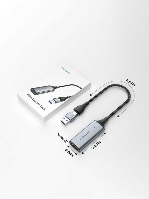 Карта видеозахвата Lemorele USB3.0 HDMI Game Grabber Record Ms2130.