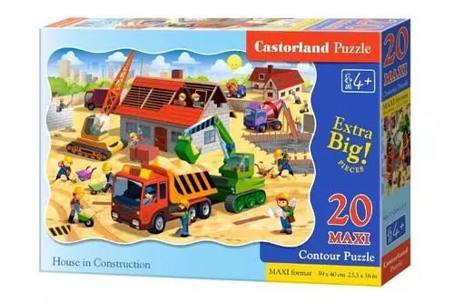 Puzzle 20 elementów maxi. Dom w budowie. Nowy Produkt