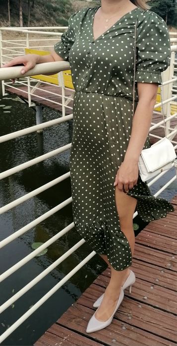 Sukienka zara w groszki grochy S