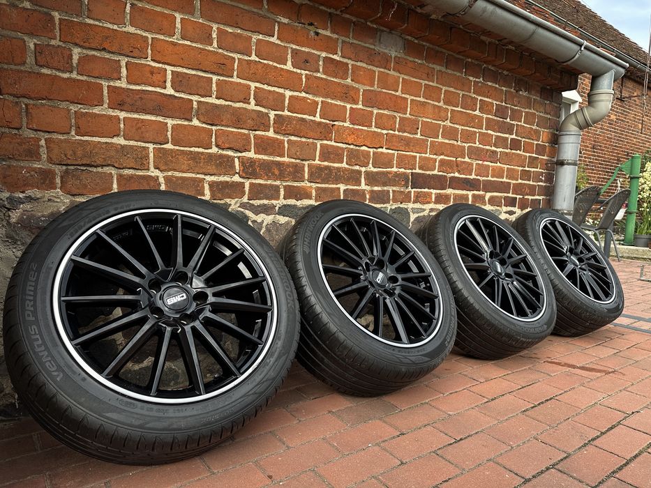 Alufelgi 5x112 18 Audi A4 B9 A6 C7 C6 245/45 letnie czarny polysk rant