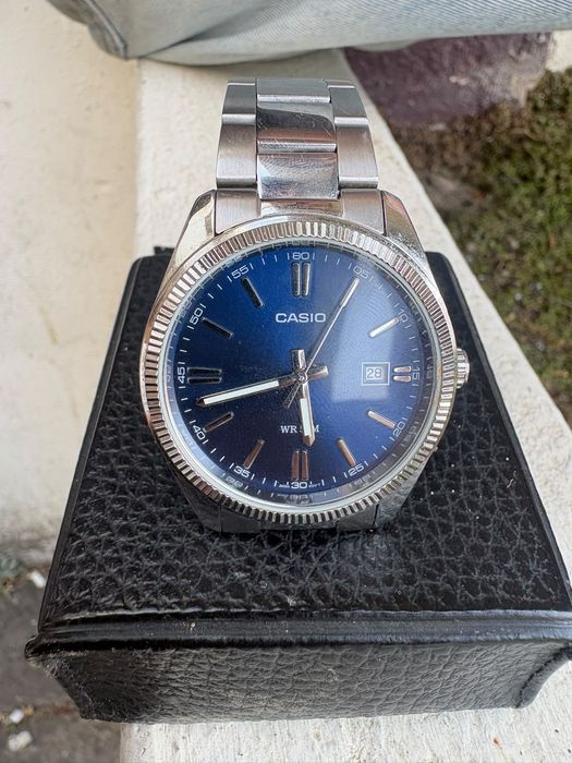 Relogio Casio Mostrador Azul
