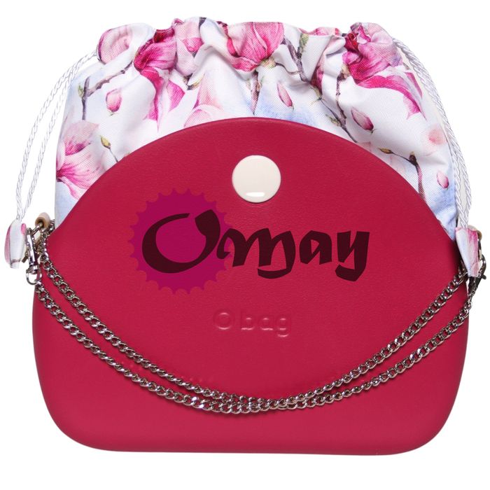 organizer OBAG MOON LIGHT worek kwiaty magnolie 2 kieszenie komin OMAY