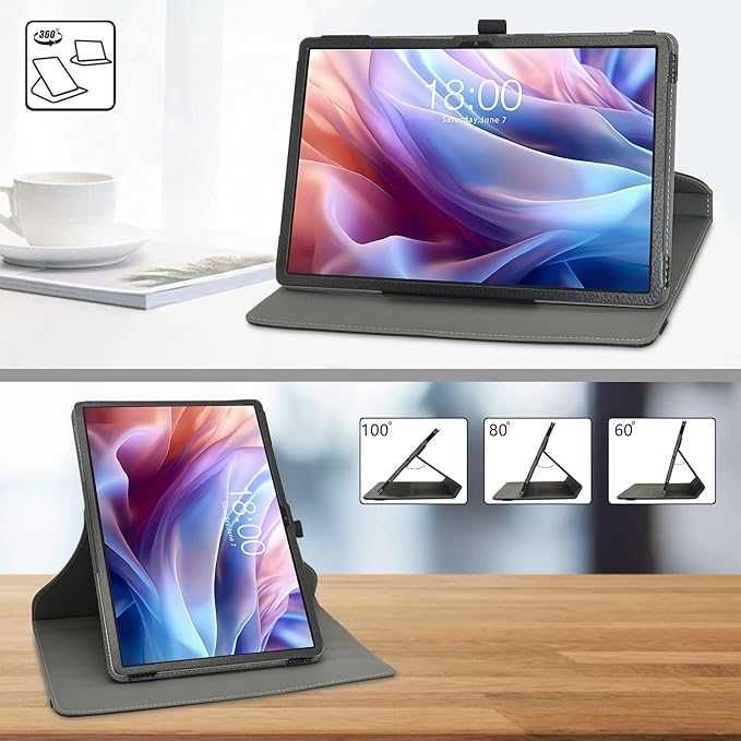 Etui TECLAST T65 Max 13 Case Obrotowe 360 Stand Czarny