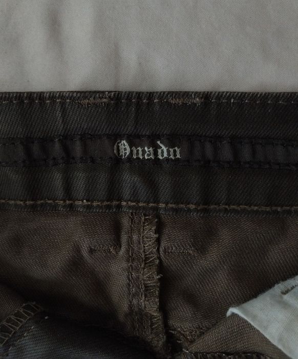 юбка waxed denim mini