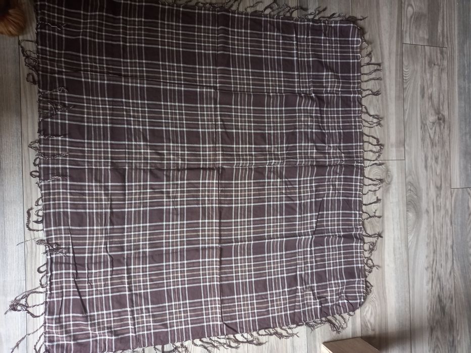 MARIE PHILLIPE 40/L skóra naturalna brąz na wiosnę nowa + chusta H&M