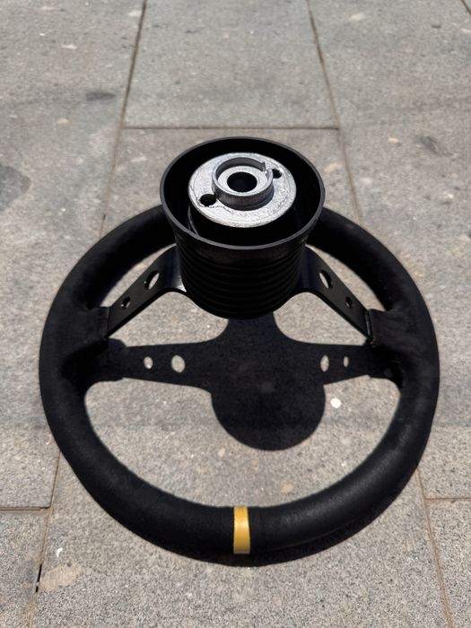 Volante camurça + cubo