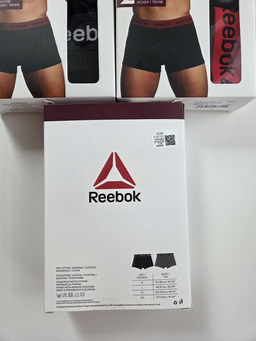bokserki męskie  reebok XL 4 szt
