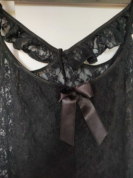 Kombinezon koronka lycra  XXL 44/46 zmysłowy sexi i inne