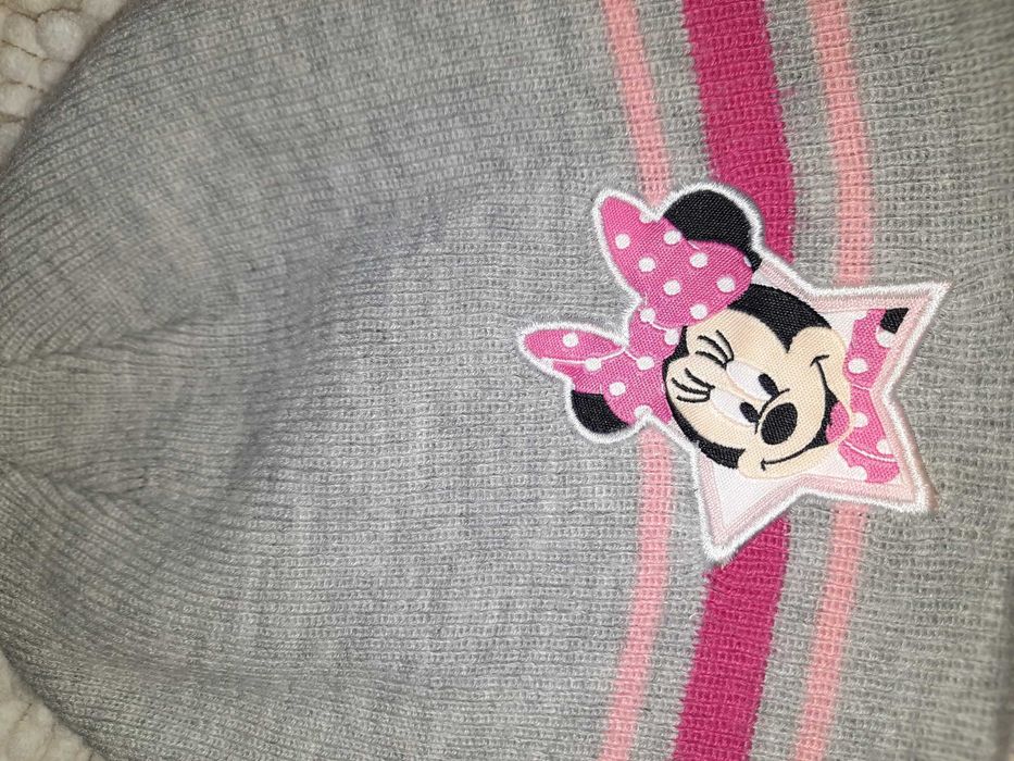 Шапка шапочка двойная Disney Minnie Mouse 4 5 6 7 8 лет до ОГ 54 см