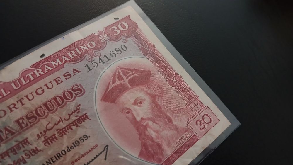 Nota da Índia de 30 Escudos de 1959