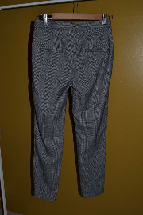 Spodnie krata kratka eleganckie w kratkę H&M XS 34 160/64A