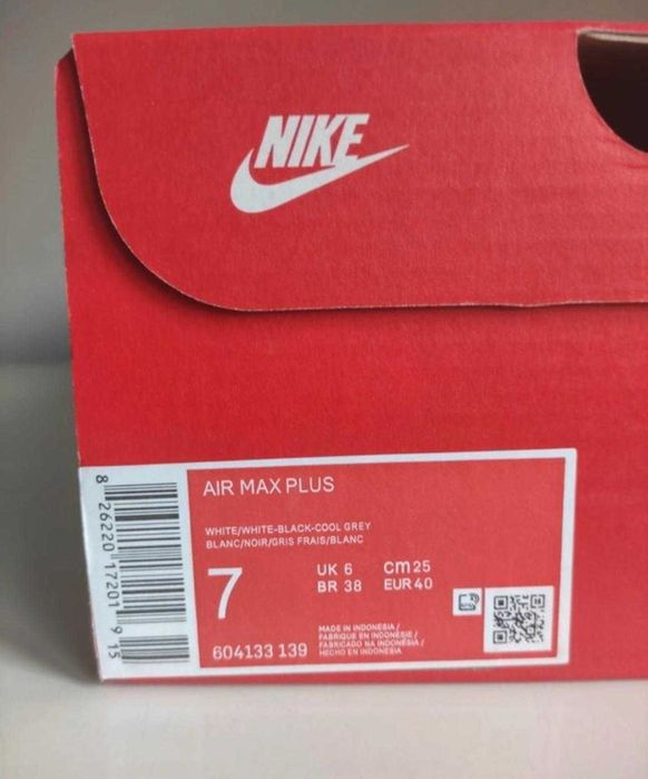 NIKE AIR MAX PLUS white men sneakers new 36-46