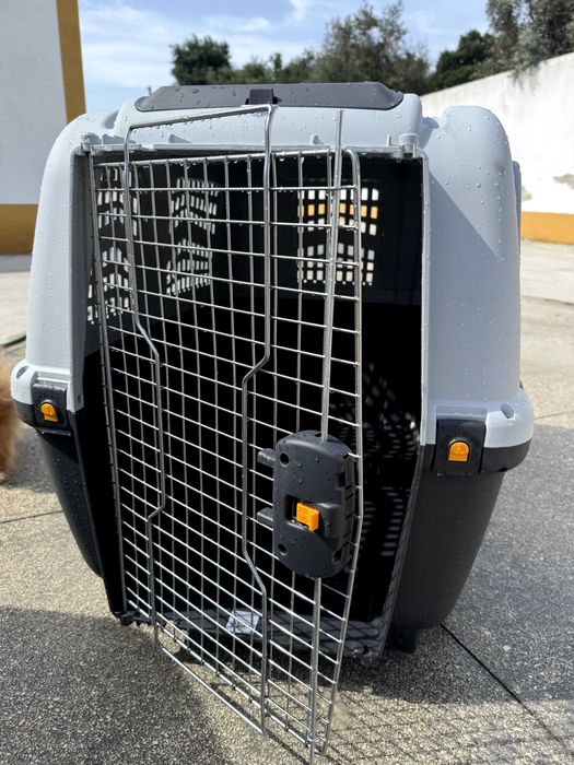 Caixa Transporte Aéreo Cães SKUDO 8 IATA 118x80x88 – Como Nova